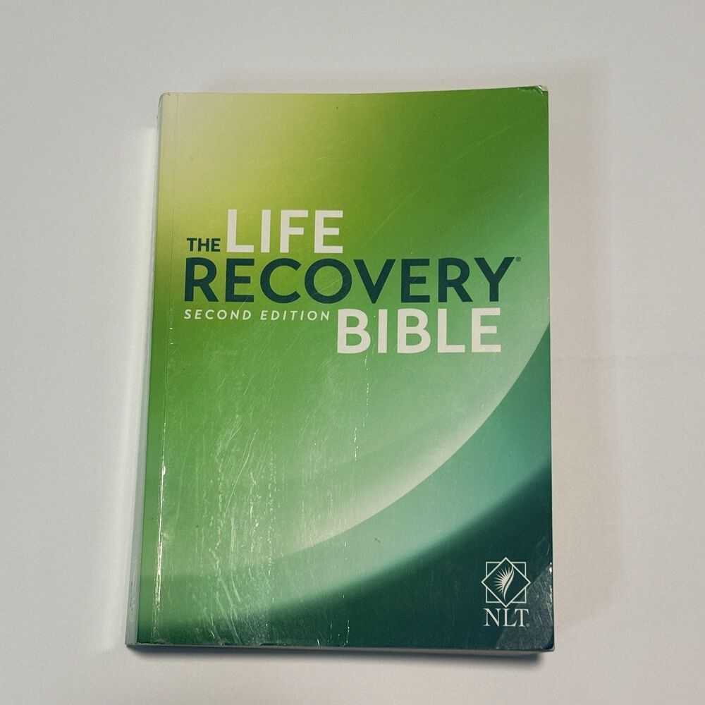 TYNDALE Large Print NLT The Life Recovery Bible Paperback Second Edition 2017 Gd